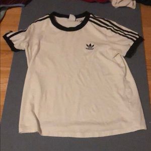 Pacsun adidas white and black shirt.